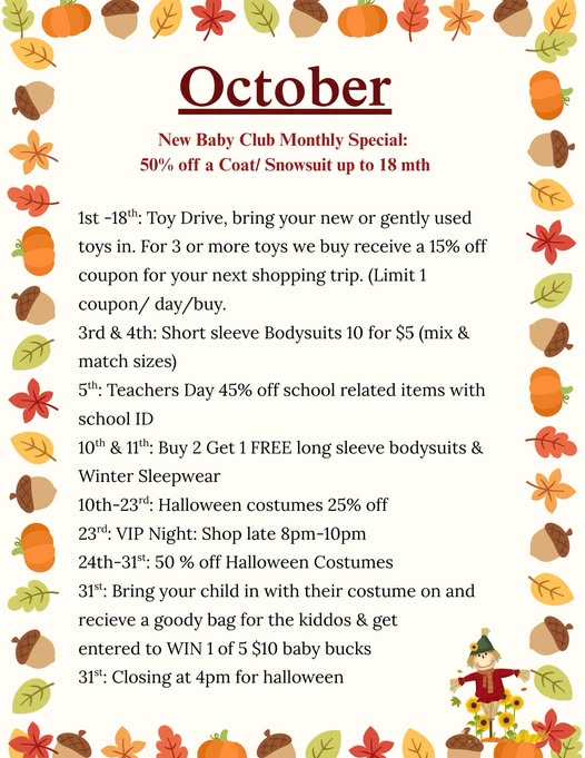 Oct 2026 Events